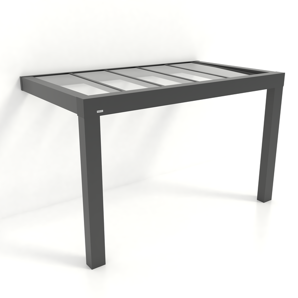 Kastrex Premium Veranda Aluminium - Luxe Buitenruimte met Glazen Dak - Gratis Montage – Antraciet