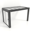 Kastrex Premium Tuinkamer Aluminium - Luxe Buitenruimte met Glazen Dak - Gratis Montage – Antraciet