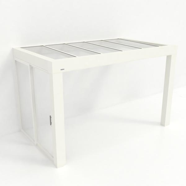 Kastrex Premium Tuinkamer Aluminium - Luxe Buitenruimte met Glazen Dak - Gratis Montage – Wit