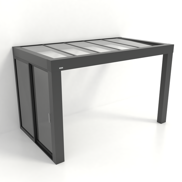 Kastrex Premium Tuinkamer Aluminium - Luxe Buitenruimte met Privacy Glas - Gratis Montage – Antraciet