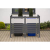 Kastrex Container Conversion Cabinet - For 1 Bin - Weatherproof & Maintenance-free - Coated Steel