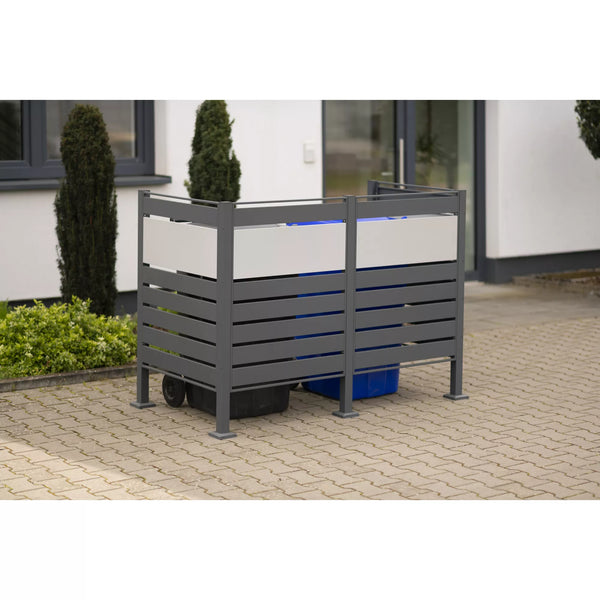 Kastrex Container Conversion Cabinet - For 1 Bin - Weatherproof & Maintenance-free - Coated Steel