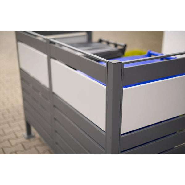 Kastrex Container Conversion Cabinet - For 1 Bin - Weatherproof & Maintenance-free - Coated Steel