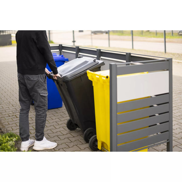 Kastrex Container Conversion Cabinet - For 1 Bin - Weatherproof & Maintenance-free - Coated Steel