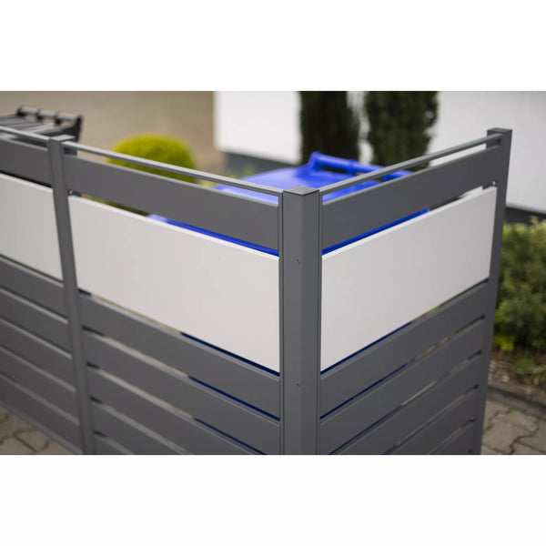 Kastrex Container Conversion Cabinet - For 1 Bin - Weatherproof & Maintenance-free - Coated Steel