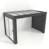 Kastrex Premium Tuinkamer Aluminium - Luxe Buitenruimte met Glazen Dak - Gratis Montage – Antraciet