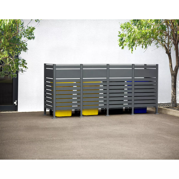 Armoire de conversion pour conteneur Kastrex - Pour 1 bac - Résistante aux intempéries et sans entretien - Acier revêtu