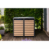 Kastrex Container Conversion Cabinet - For 2 Wheelie Bins - Weatherproof & Maintenance-free - Coated Steel