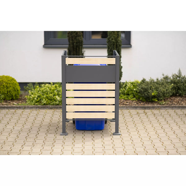 Kastrex Container Conversion Cabinet - For 1 Bin - Weatherproof & Maintenance-free - Coated Steel