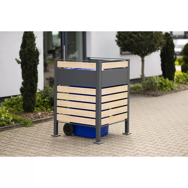 Kastrex Container Conversion Cabinet - For 1 Bin - Weatherproof & Maintenance-free - Coated Steel