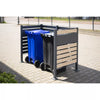 Kastrex Container Conversion Cabinet - For 1 Bin - Weatherproof & Maintenance-free - Coated Steel