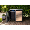 Kastrex Container Conversion Cabinet - For 2 Wheelie Bins - Weatherproof & Maintenance-free - Coated Steel