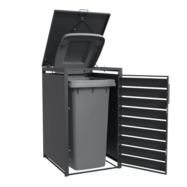 Armoire de conversion pour conteneur Kastrex - Pour 1 bac - Résistante aux intempéries et sans entretien - Acier revêtu