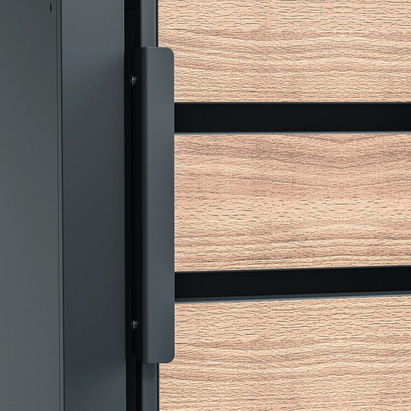 Armoire de conversion pour conteneurs Kastrex - Pour 2 poubelles à roulettes - Résistante aux intempéries et sans entretien - Acier revêtu
