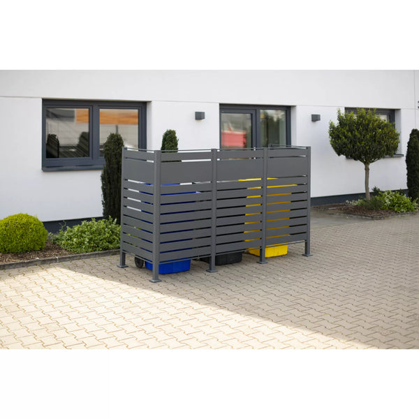 Kastrex Container Conversion Cabinet - For 1 Bin - Weatherproof & Maintenance-free - Coated Steel