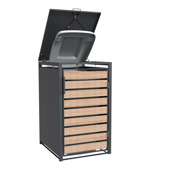 Armoire de conversion pour conteneur Kastrex - Pour 1 bac - Résistante aux intempéries et sans entretien - Acier revêtu