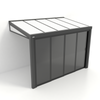 Kastrex Tuinkamer Aluminium - Luxe Buitenruimte met Polycarbonaat Dak - Privacy Glas - Gratis Montage - Antraciet