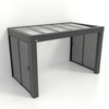 Kastrex Premium Tuinkamer Aluminium - Luxe Buitenruimte met Privacy Glas - Gratis Montage – Antraciet