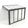 Kastrex Tuinkamer Aluminium - Luxe Buitenruimte met Polycarbonaat Dak - Gratis Montage - Antraciet