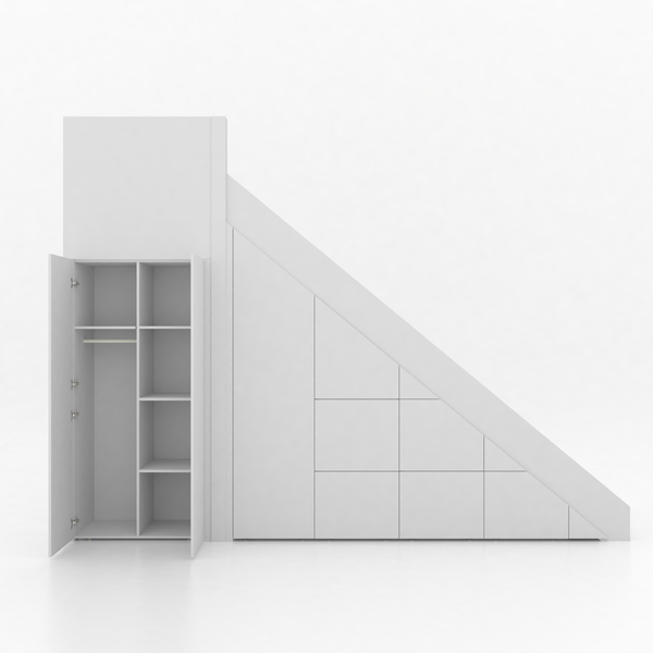 Trapkast Draai boven met 6 Lade 250-320cm