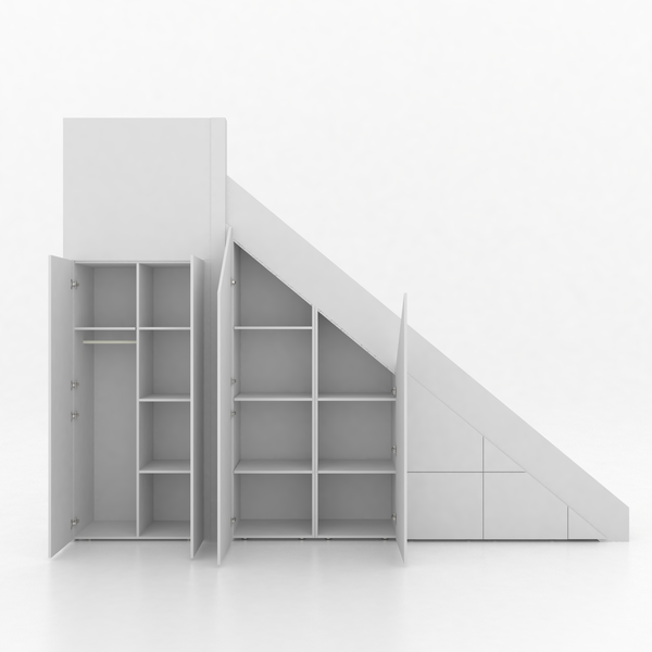 Trapkast Draai boven met 3 Lade 250-320cm