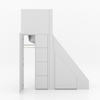 Trapkast Draai boven met 5 Lade 50-100cm Large