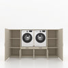 Wasmachinekast 4 delig - 254x145x67cm – Greige
