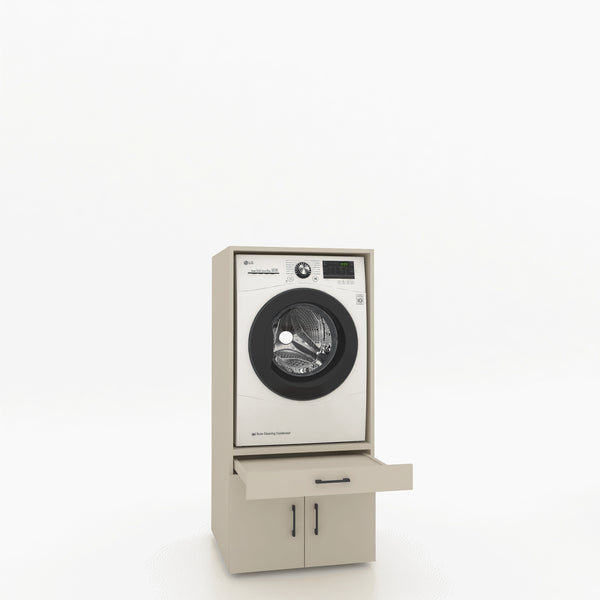 Wasmachinekast 1 delig - 67x145x67cm – Greige