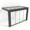 Kastrex Premium Tuinkamer Aluminium - Luxe Buitenruimte met Glazen Dak - Gratis Montage – Antraciet