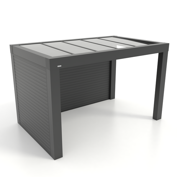 Kastrex Premium Terrasoverkapping Aluminium - Luxe Buitenruimte met Glazen Dak - Gratis Montage – Antraciet