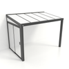 Kastrex Tuinkamer Aluminium - Luxe Buitenruimte met Polycarbonaat Dak - Gratis Montage - Antraciet