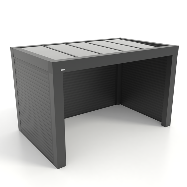 Kastrex Premium Terrasoverkapping Aluminium - Luxe Buitenruimte met Glazen Dak - Gratis Montage – Antraciet