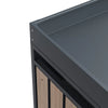 Armoire de conversion pour conteneurs Kastrex - Pour 3 poubelles à roulettes - Résistante aux intempéries et sans entretien - Acier revêtu