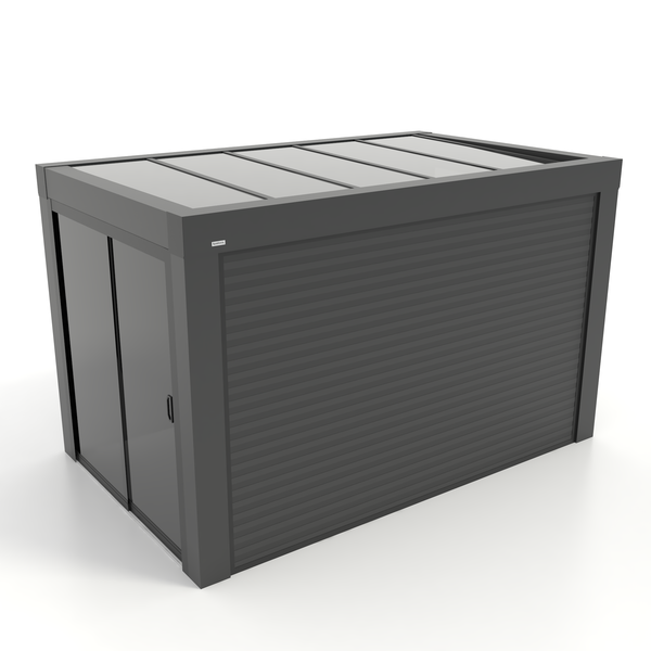 Kastrex Premium Terrasoverkapping Aluminium - Luxe Buitenruimte met Privacy Glas - Gratis Montage - Antraciet