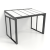 Kastrex Tuinkamer Aluminium - Luxe Buitenruimte met Polycarbonaat Dak - Gratis Montage - Antraciet