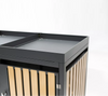 Armoire de conversion pour conteneurs Kastrex - Pour 3 poubelles à roulettes - Résistante aux intempéries et sans entretien - Acier revêtu