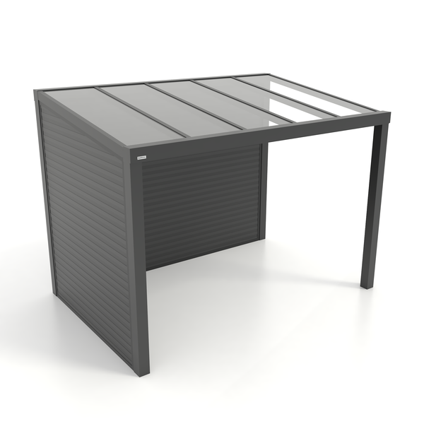 Kastrex Terrasoverkapping Aluminium - Luxe Buitenruimte met Glazen Dak - Gratis Montage - Antraciet