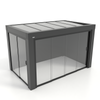 Kastrex Premium Terrasoverkapping Aluminium - Luxe Buitenruimte met Glazen Dak - Gratis Montage – Antraciet