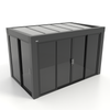 Kastrex Premium Terrasoverkapping Aluminium - Luxe Buitenruimte met Privacy Glas - Gratis Montage - Antraciet