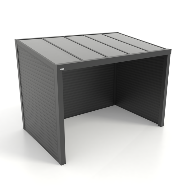 Kastrex Terrasoverkapping Aluminium - Luxe Buitenruimte met Glazen Dak - Gratis Montage - Antraciet