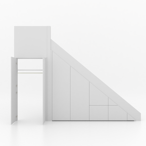 Trapkast Draai boven met 3 Lade 250-320cm