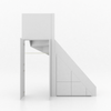 Trapkast Draai boven met 3 Lade 100-150cm Large