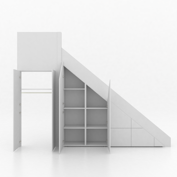 Trapkast Draai boven met 3 Lade 250-320cm