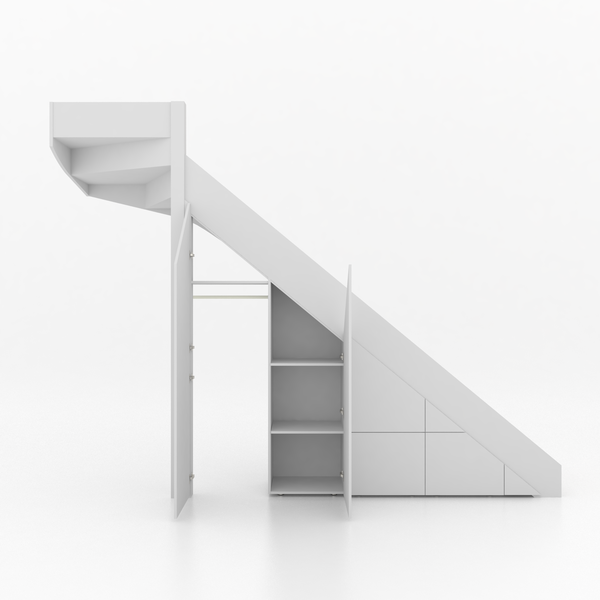 Trapkast Draai boven met 3 Lade 200-250cm