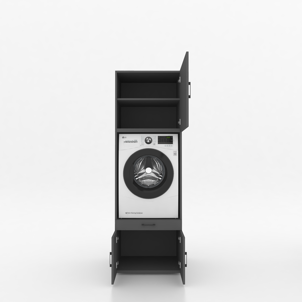 Wasmachinekast 1 delig - 67x205x67cm – Antraciet