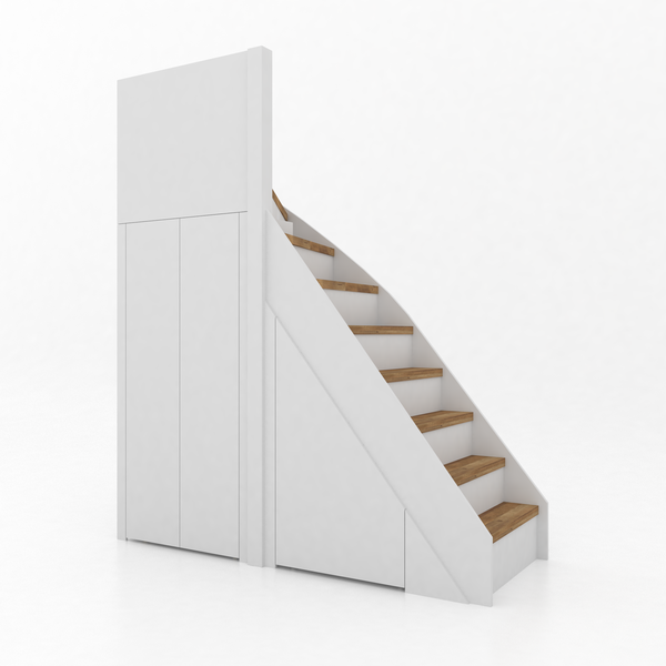 Trapkast Draai boven met 1 Lade 50-100cm Large
