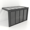 Kastrex Premium Tuinkamer Aluminium - Luxe Buitenruimte met Privacy Glas - Gratis Montage – Antraciet