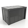 Kastrex Premium Terrasoverkapping Aluminium - Luxe Buitenruimte met Privacy Glas - Gratis Montage - Antraciet