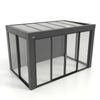 Kastrex Premium Terrasoverkapping Aluminium - Luxe Buitenruimte met Glazen Dak - Gratis Montage – Antraciet