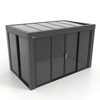 Kastrex Premium Terrasoverkapping Aluminium - Luxe Buitenruimte met Privacy Glas - Gratis Montage - Antraciet